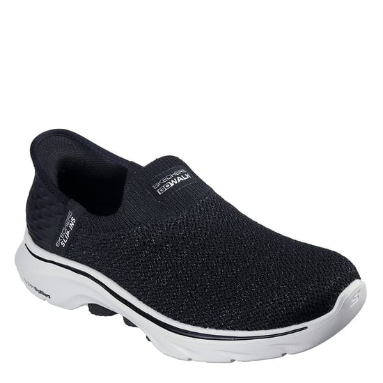 Women's Skechers Go Walk 7 in Black/White - Image 1