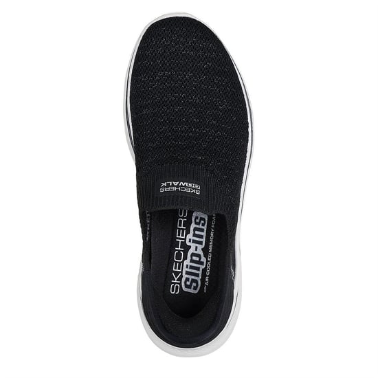 Women's Skechers Go Walk 7 in Black/White - Image 5