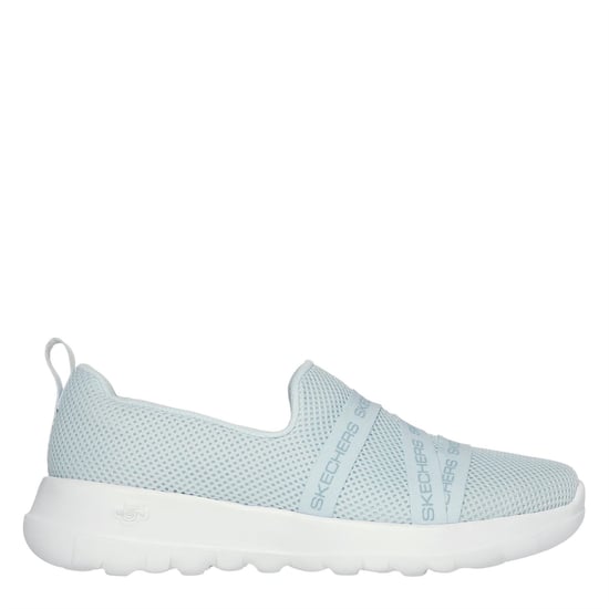 Women's Skechers Go Walk Joy Low Top Lettering Flats in Light Blue - Image 3