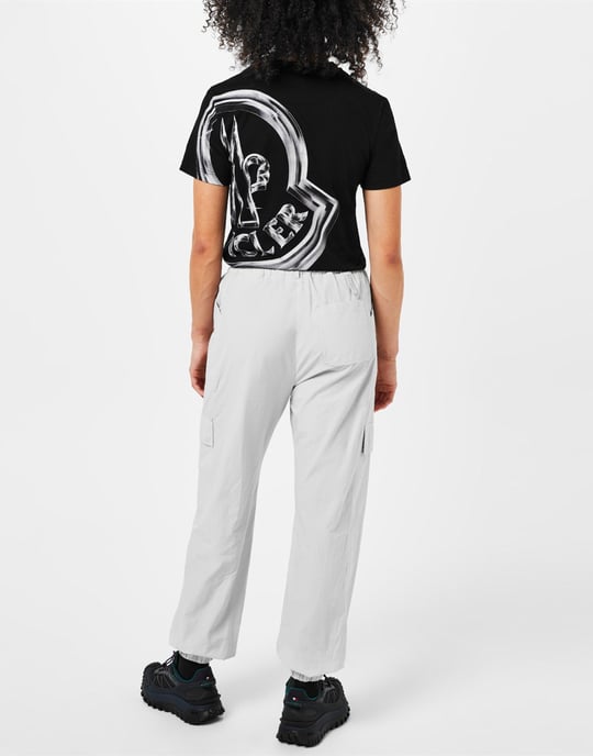 Katoenen cargo broek met logo - Image 4