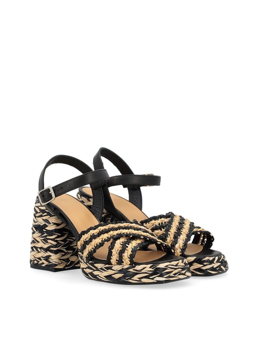 Valeria Rafia Woven Sandals - Image 2