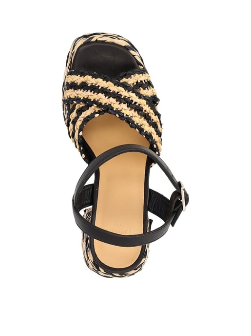 Valeria Rafia Woven Sandals - Image 4