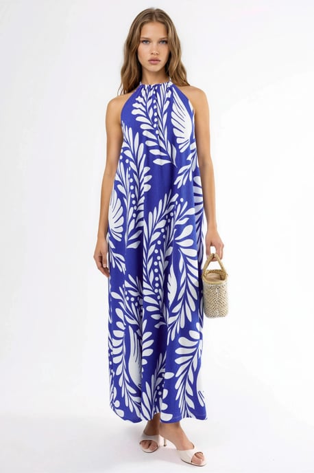 Gepubliceerd Halter Nek Maxi Jurk - Image 2
