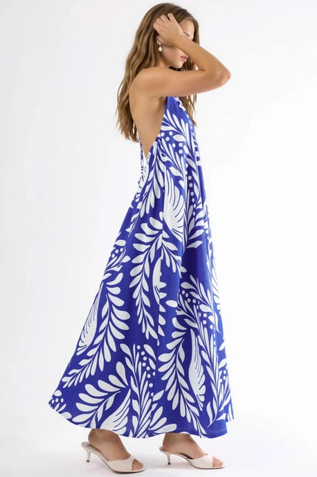 Gepubliceerd Halter Nek Maxi Jurk - Image 3