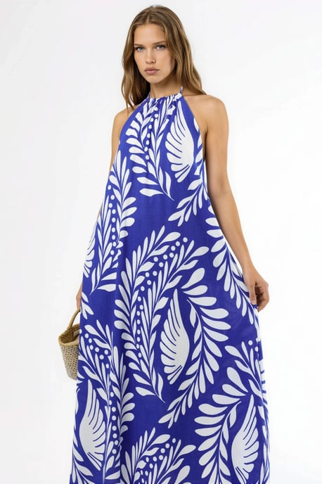 Gepubliceerd Halter Nek Maxi Jurk - Image 4