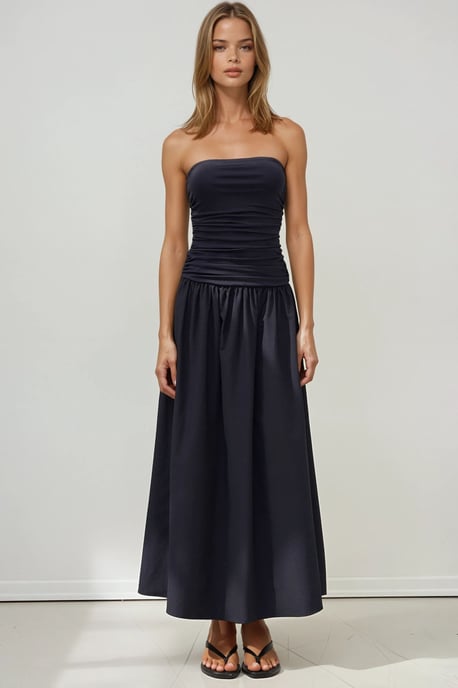 Strapless Maxi Jurk Details - Image 1