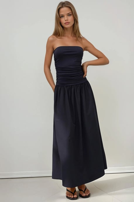 Strapless Maxi Jurk Details - Image 4