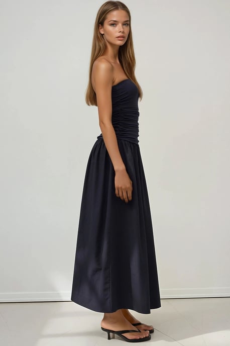 Strapless Maxi Jurk Details - Image 5