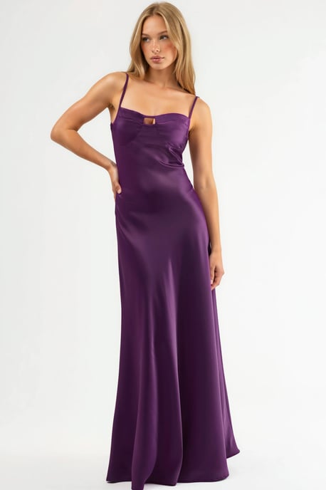 Cut-Out Gedetailleerde Maxi Jurk - Image 5