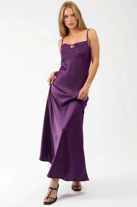 Cut-Out Gedetailleerde Maxi Jurk - Image 6