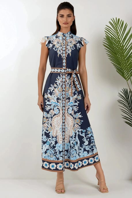 Floral Tippet Maxi Dress - Image 2