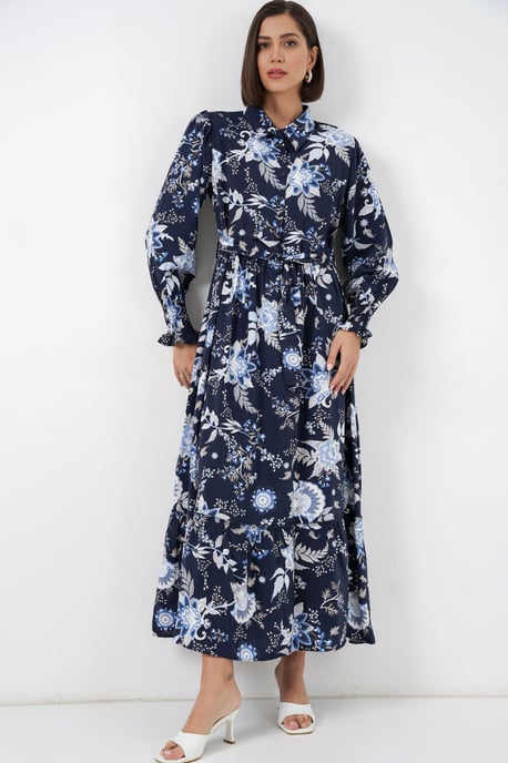 Maxi Hemdjurk met Paisleyprint en Ceintuur - Image 3