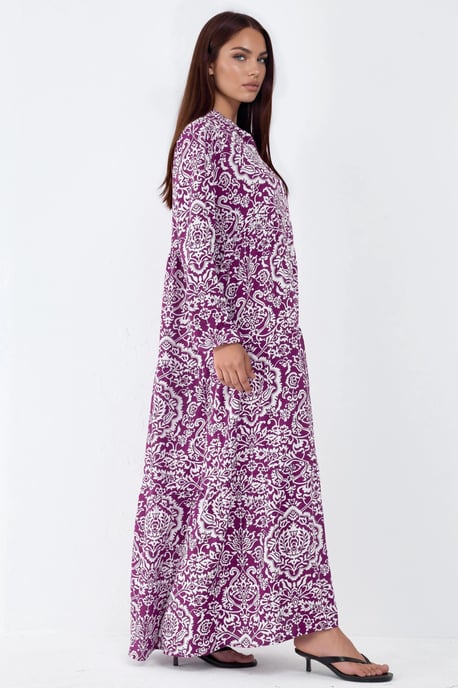 Comfortabele Patroon Maxi-jurk - Image 2