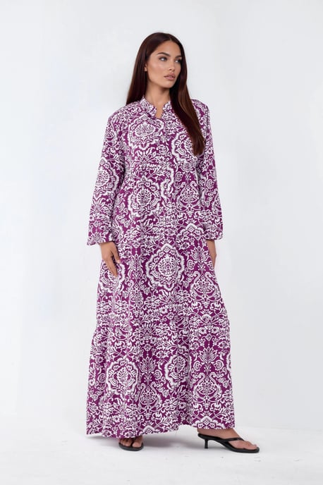 Comfortabele Patroon Maxi-jurk - Image 5