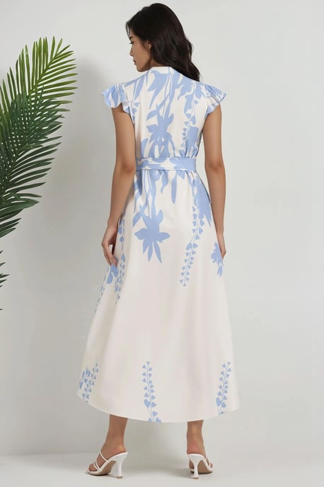 Bloemige Tippet Maxi Jurk - Image 3