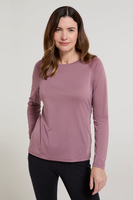 'Dynamic' Women's IsoCool Top Breathable Quick Dry Sports Tee Purple - Image 1