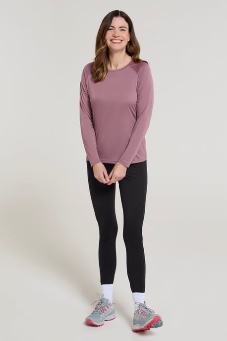 'Dynamic' Women's IsoCool Top Breathable Quick Dry Sports Tee Purple - Image 2