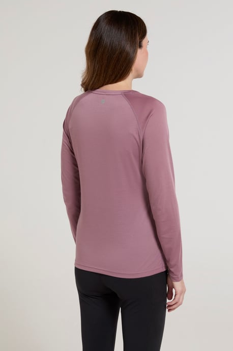 'Dynamic' Women's IsoCool Top Breathable Quick Dry Sports Tee Purple - Image 3
