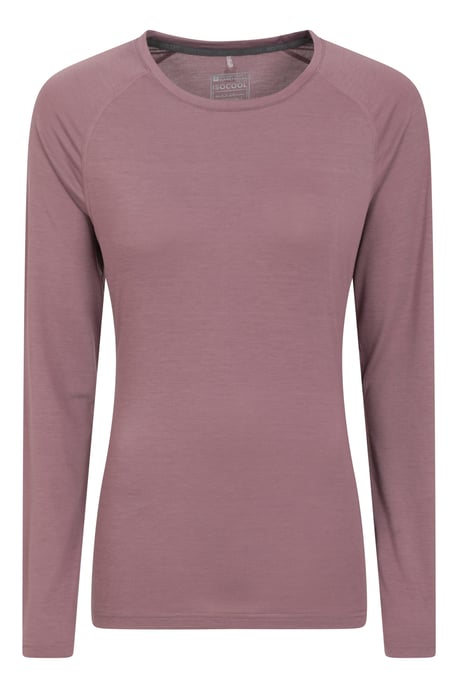 'Dynamic' Women's IsoCool Top Breathable Quick Dry Sports Tee Purple - Image 5