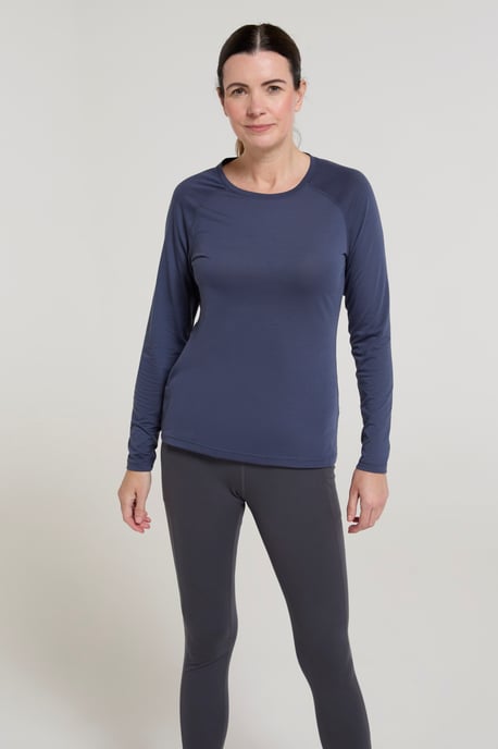 'Dynamic' Women's IsoCool Top Breathable Quick Dry Sports Tee Dark Grey - Image 4