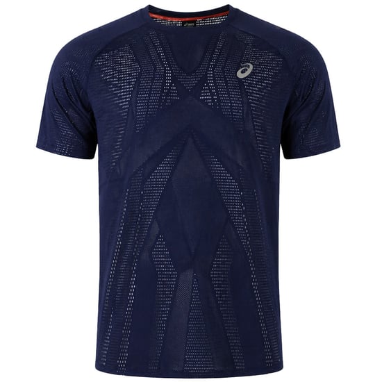 Asics Metarun Mens Navy T-Shirt - Image 1