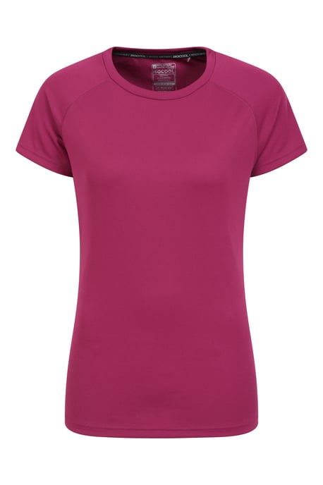'Endurance' Women's IsoCool T-Shirt Sun Protection Breathable Tee Purple - Image 5