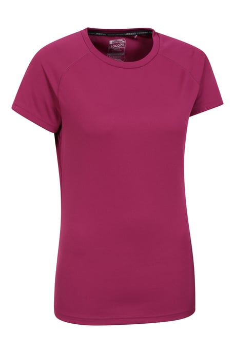 'Endurance' Women's IsoCool T-Shirt Sun Protection Breathable Tee Purple - Image 6