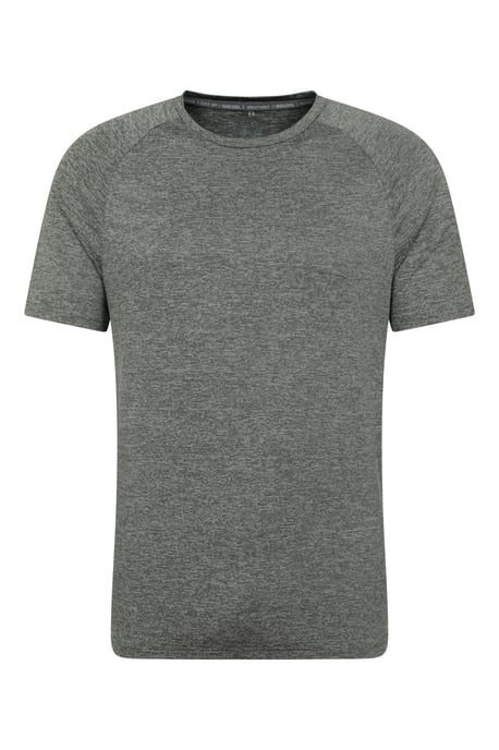 'Agra' Men's IsoCool Striped Tee Sun Protection Comfy Sports T-Shirt Forest Green - Image 5