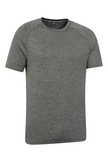 'Agra' Men's IsoCool Striped Tee Sun Protection Comfy Sports T-Shirt Forest Green - Image 6