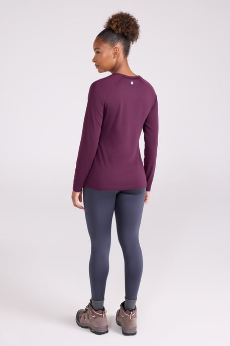 'Dynamic' Women's IsoCool Top Breathable Quick Dry Sports Tee Purple - Image 5