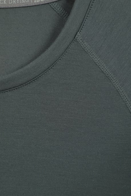 Women's IsoCool Technical T-Shirt Breathable Sports Gym Tee Khaki - Image 5