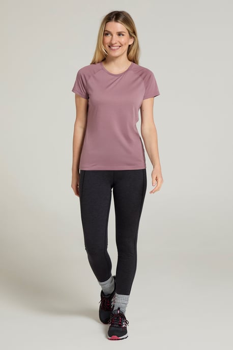 Women's IsoCool Technical T-Shirt Breathable Sports Gym Tee Purple - Image 2