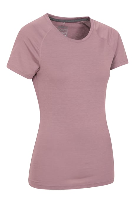 Women's IsoCool Technical T-Shirt Breathable Sports Gym Tee Purple - Image 6