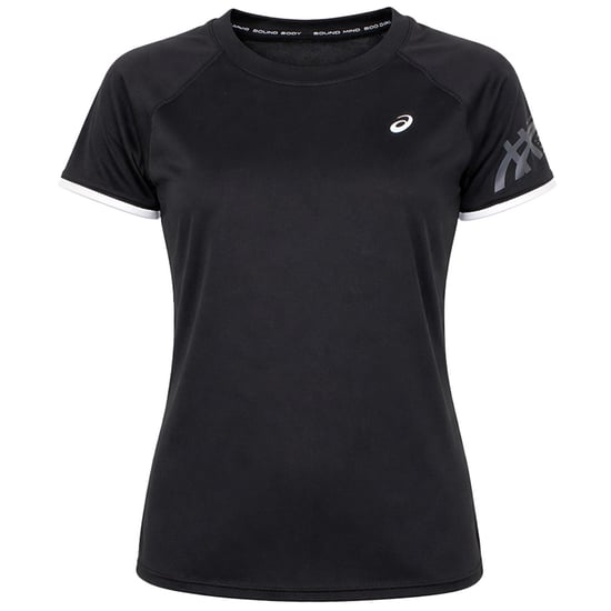 Asics Icon Womens Black T-Shirt - Image 1