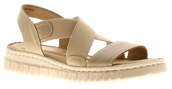 Ever So Soft Womens Sandals Low Wedge United Elasticated taupe - Image 1