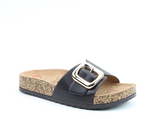 Heavenly Feet Iggy Womens Mules Sandals Black - Image 1
