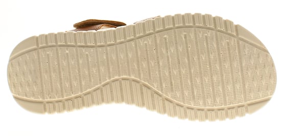 Ever So Soft Womens Sandals Low Wedge Porto Touch Fastening tan - Image 5