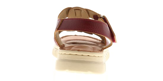 Ever So Soft Womens Sandals Low Wedge Porto Touch Fastening bordo - Image 4