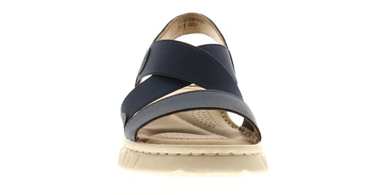Ever So Soft Womens Sandals Low Wedge United Elasticated navy - Image 3