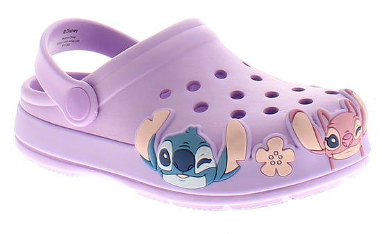 Stitch Younger Girls Sandals Clogs Stitch Hart Clog Pale Purple - Image 1