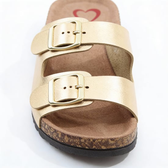 Heavenly Feet Harmony2 Womens Mules Sandals Gold - Image 2