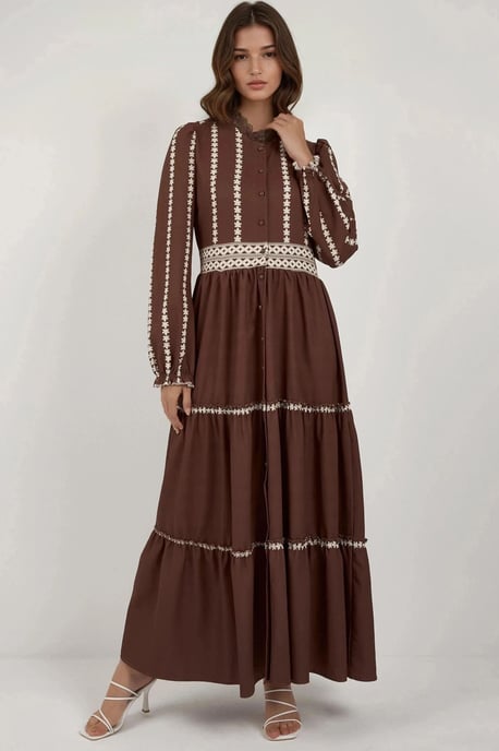 Bloeiende Tippet Maxi Jurk - Image 3