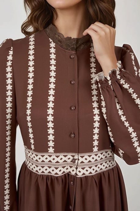 Bloeiende Tippet Maxi Jurk - Image 4