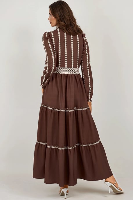 Bloeiende Tippet Maxi Jurk - Image 6