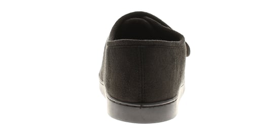 Oakdale Mens Full Slipper Extra Wide Touch Fastening Wayne black - Image 4