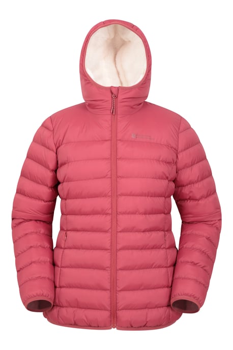 'Seasons' Women's Padded Jacket Fur Lined Water Resistant Coat Rust - Image 4