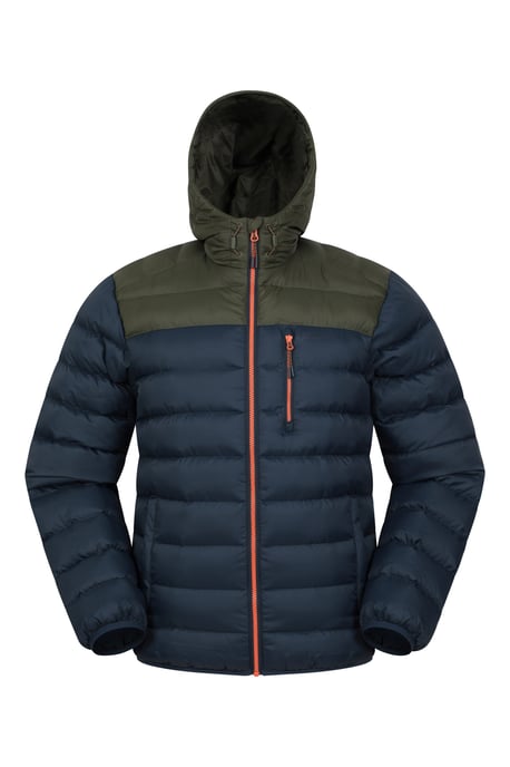 'Link' Men's Padded Jacket Water Resistant Warm Everyday Coat Khaki - Image 2