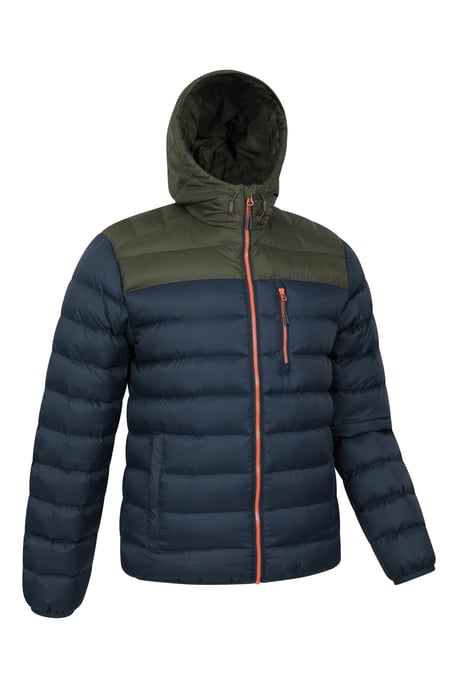 'Link' Men's Padded Jacket Water Resistant Warm Everyday Coat Khaki - Image 3