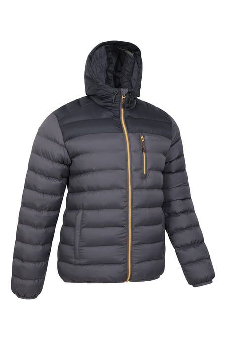 'Link' Men's Padded Jacket Water Resistant Warm Everyday Coat Grey - Image 6