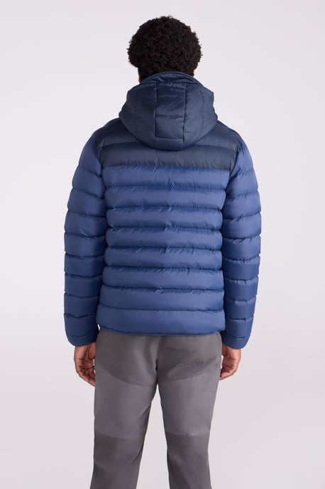 'Link' Men's Padded Jacket Water Resistant Warm Everyday Coat Dark Blue - Image 5